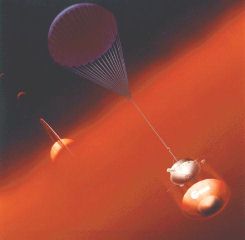 The Huygens Probe
Descending at Titan